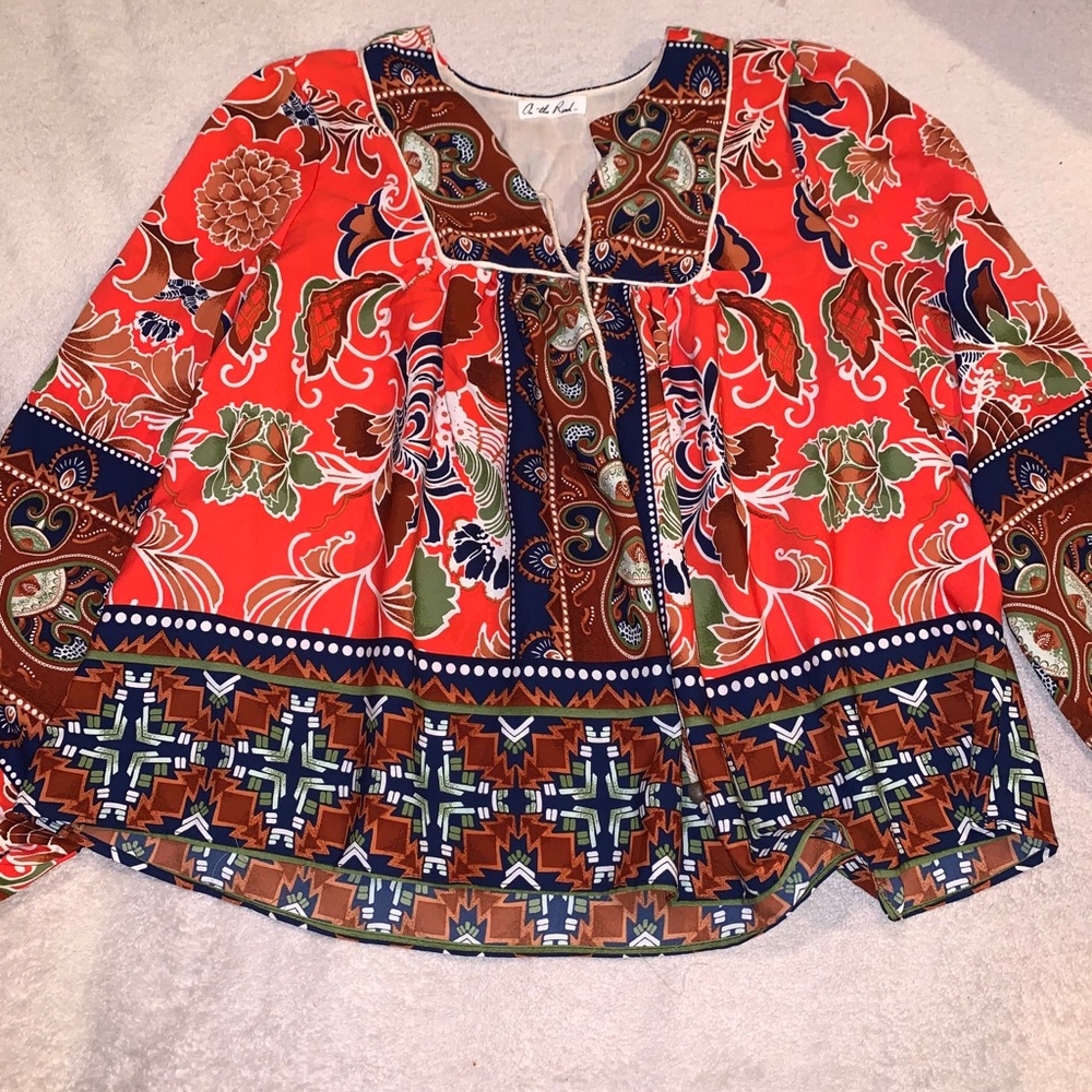 Multi colored top